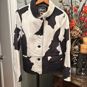 Women's Black and White Jacket